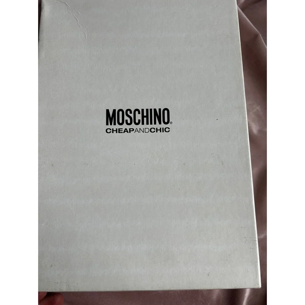 Moschino Cheap and Chic Heels Womens Size 8 Brown Teal Good Brogue Bow